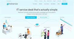Desktop Screenshot of freshservice.com