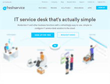 Tablet Screenshot of freshservice.com